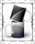 Stormy Rainbow White glossy mug