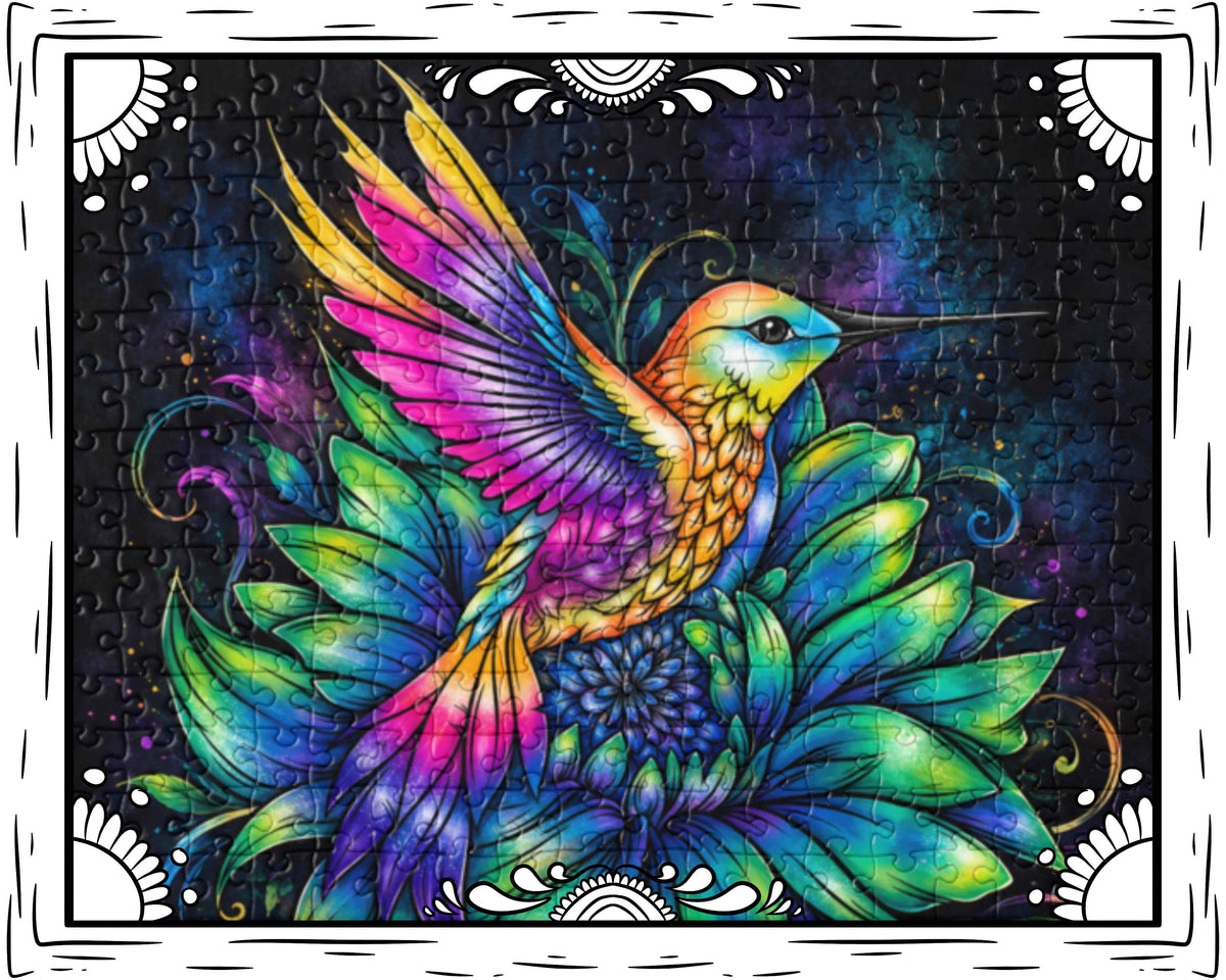 Hummingbird Colorful Jigsaw puzzle