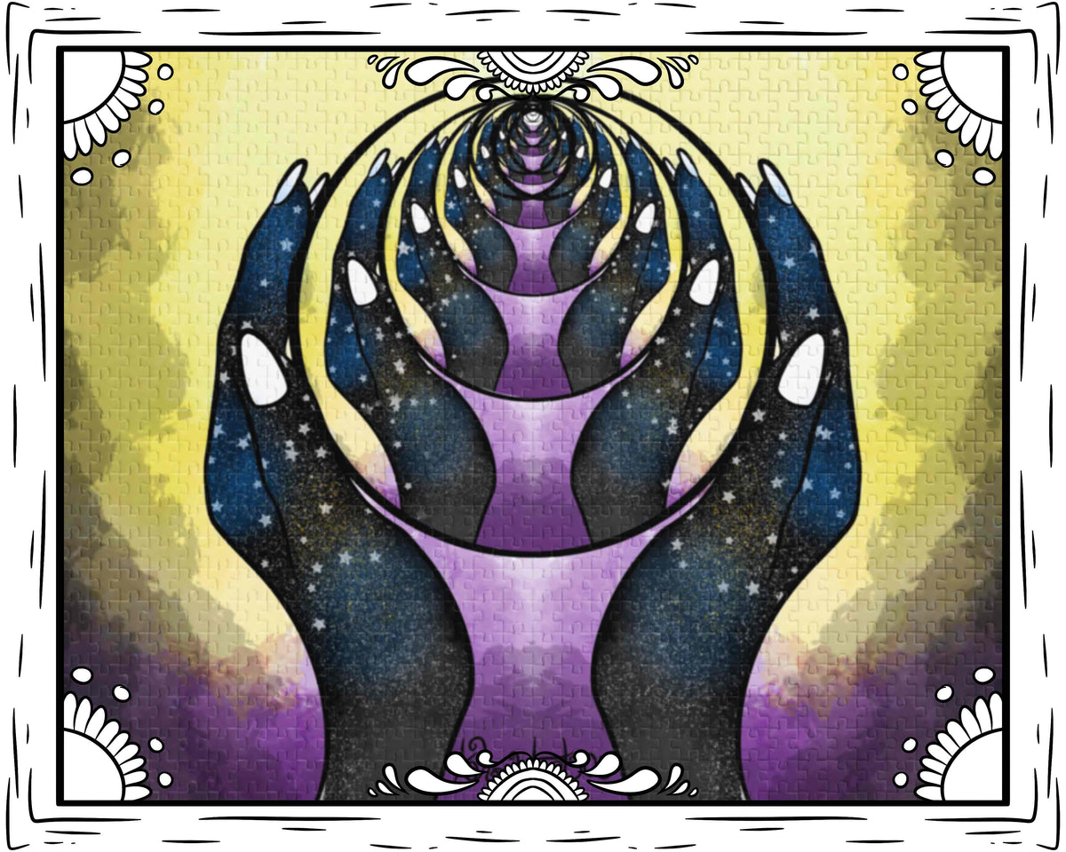Mystic Crystal Ball Jigsaw puzzle with tin