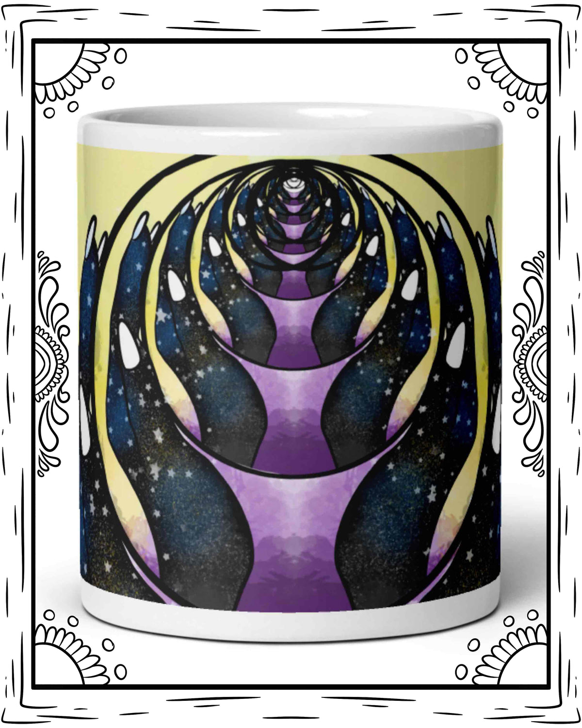 Mystic Crystal Ball White glossy mug