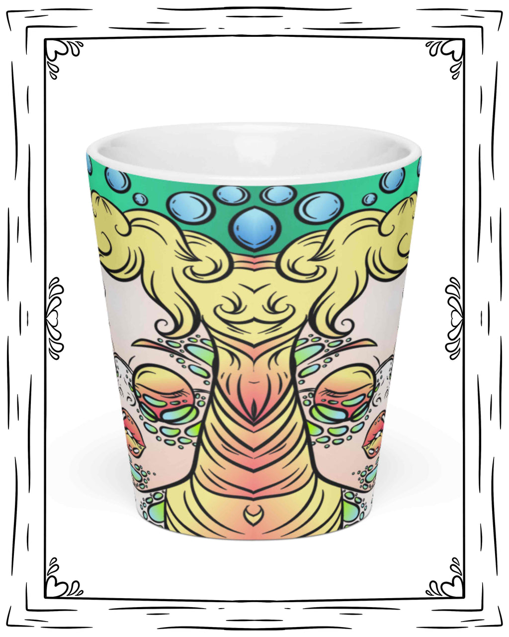 Colorful Girl Latte mug