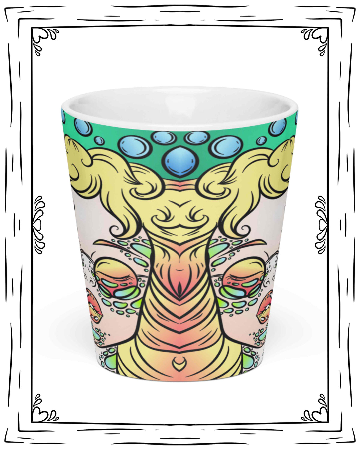 Colorful Girl Latte mug
