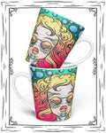 Colorful Girl Latte mug