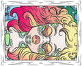 Colorful Girl Jigsaw puzzle with tin