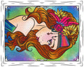 Hippie Girl Jigsaw puzzle with tin